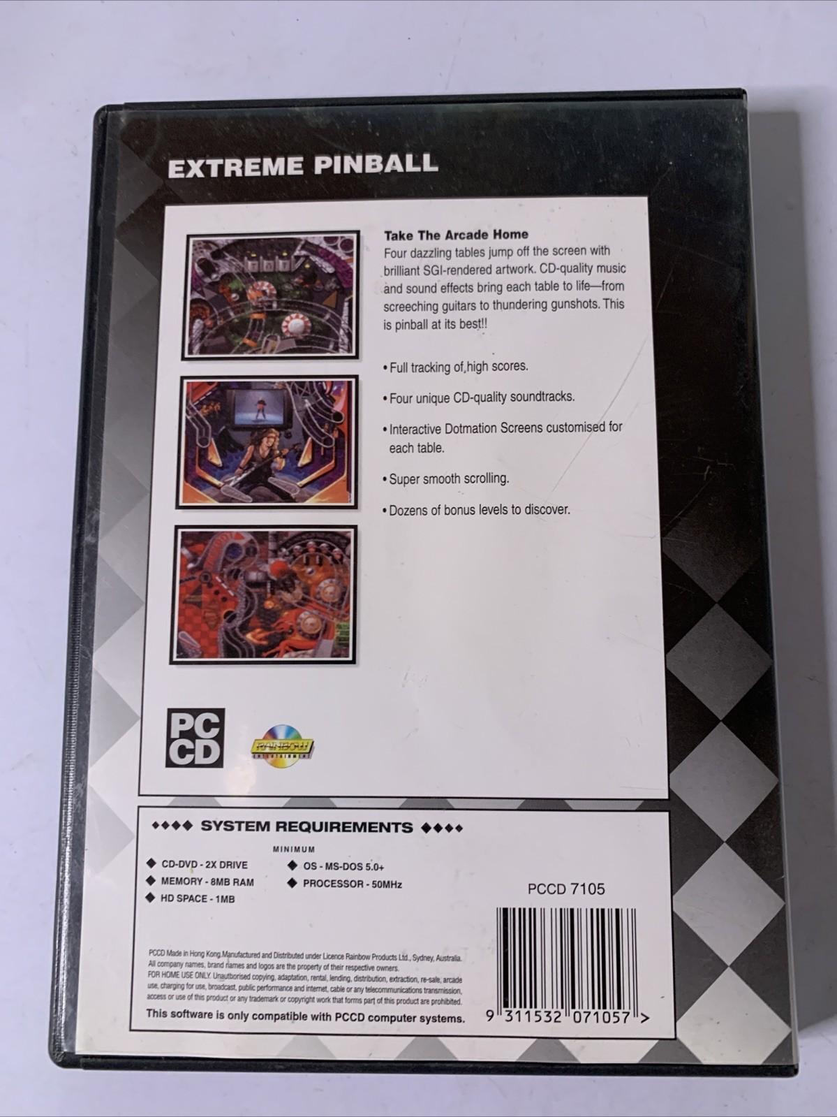 Extreme Pinball PC CD-ROM 1995 DOS Game