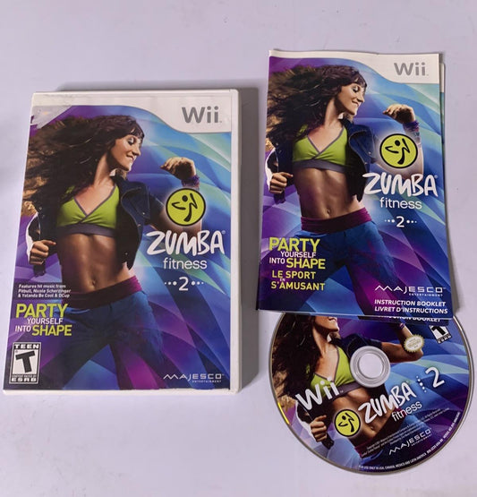 Zumba Fitness 2 Nintendo Wii PAL Game Complete