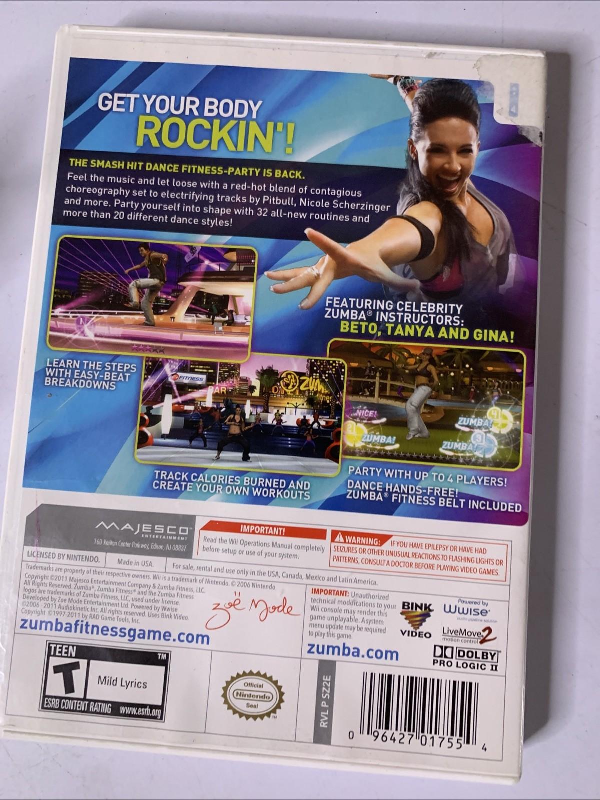 Zumba Fitness 2 Nintendo Wii PAL Game Complete