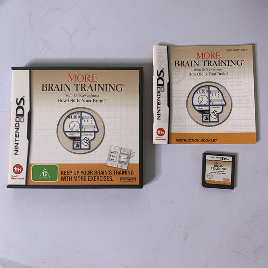 Dr Kawashima's More Brain Training Nintendo DS Game Complete