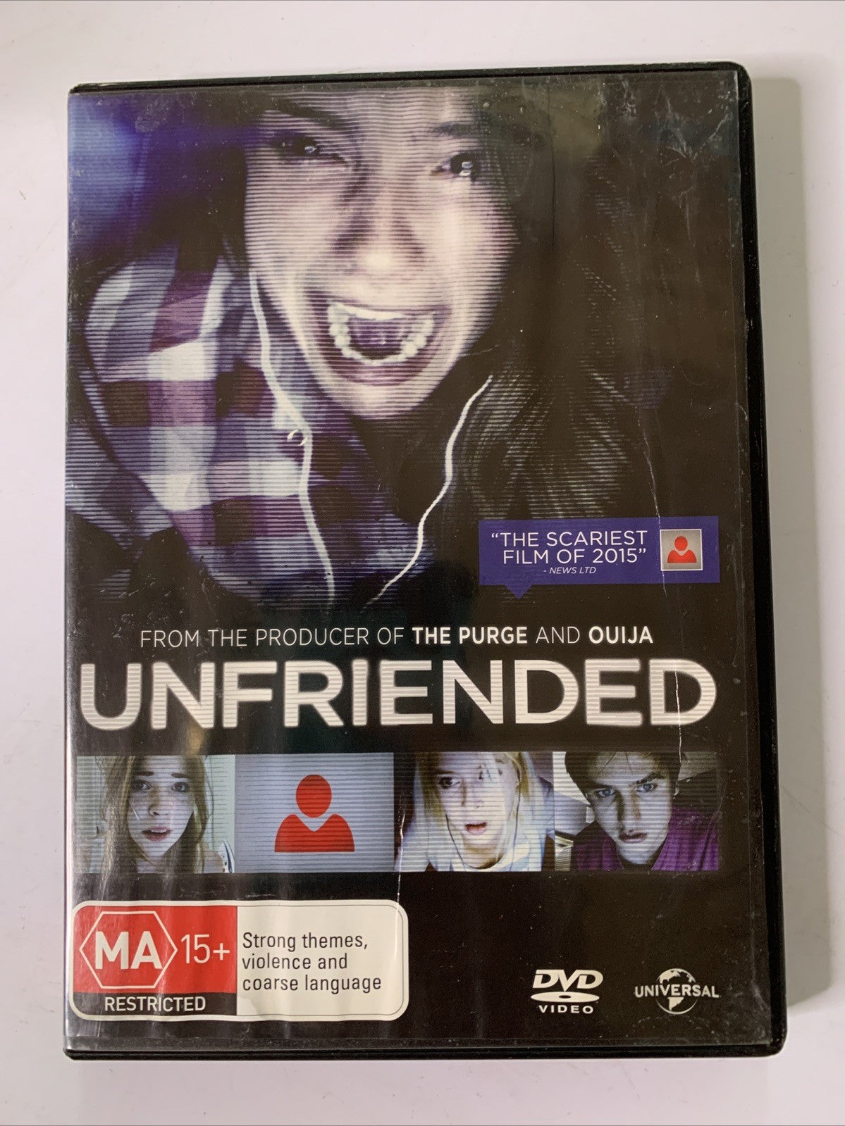 Unfriended (DVD, 2014) Heather Sossaman, Matthew Bohrer Region 4 &2