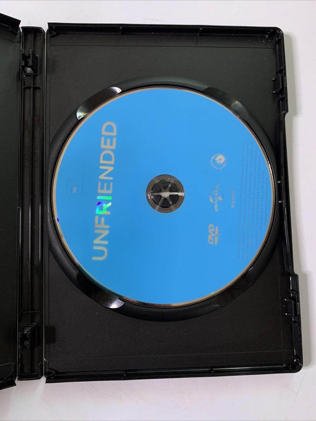 Unfriended (DVD, 2014) Heather Sossaman, Matthew Bohrer Region 4 &2