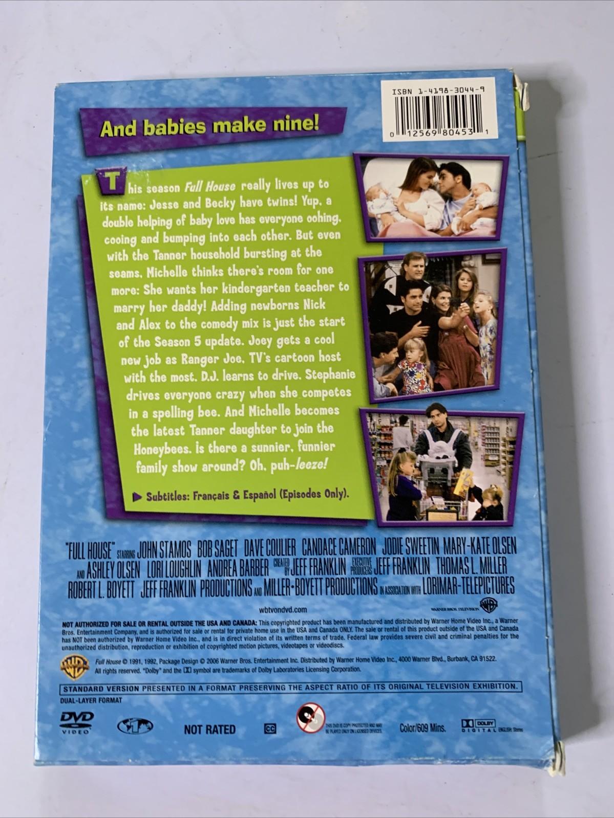 Full House : The Complete Season 5 (DVD, 1991, 4-Discs) Region 1