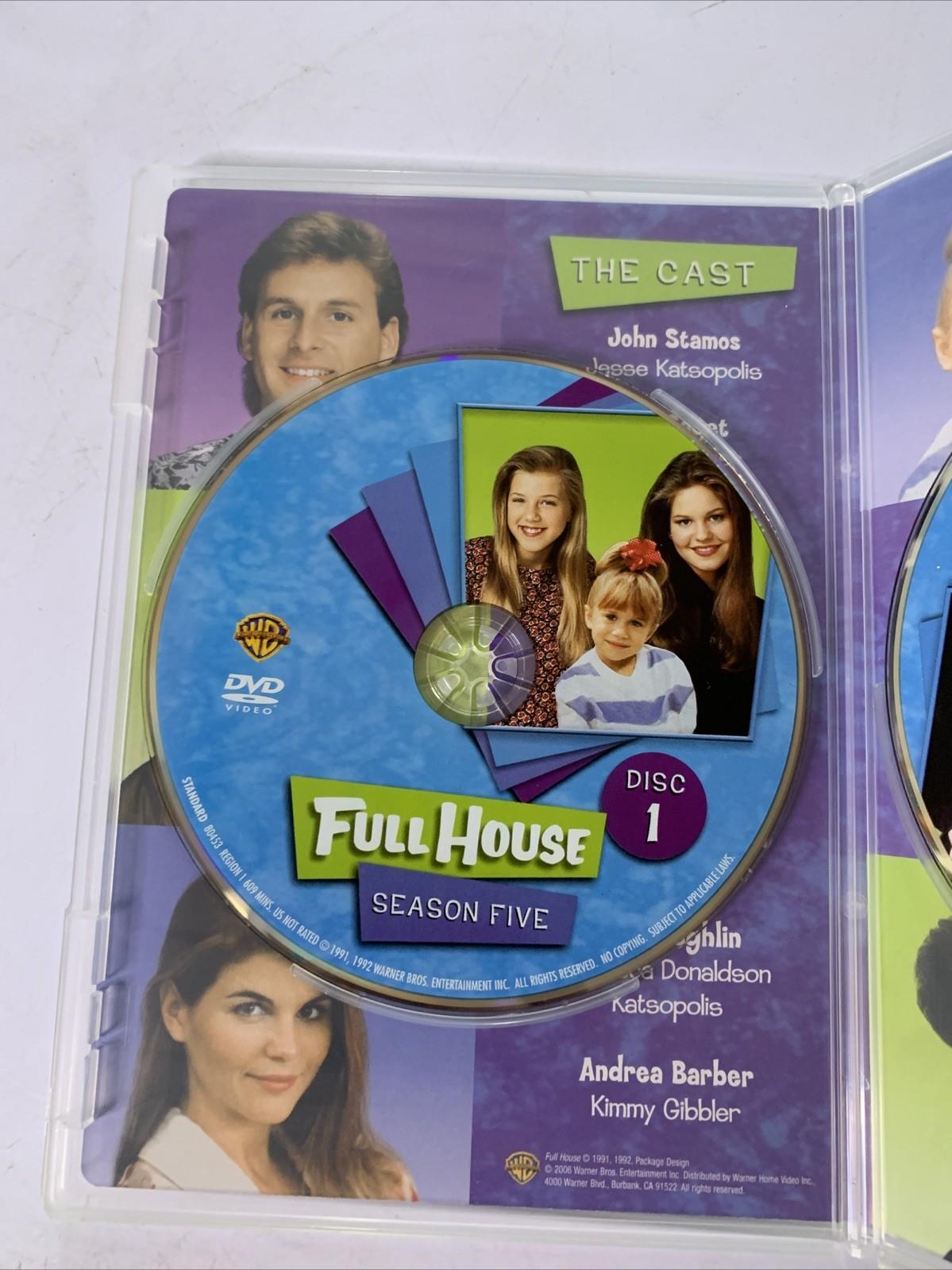 Full House : The Complete Season 5 (DVD, 1991, 4-Discs) Region 1