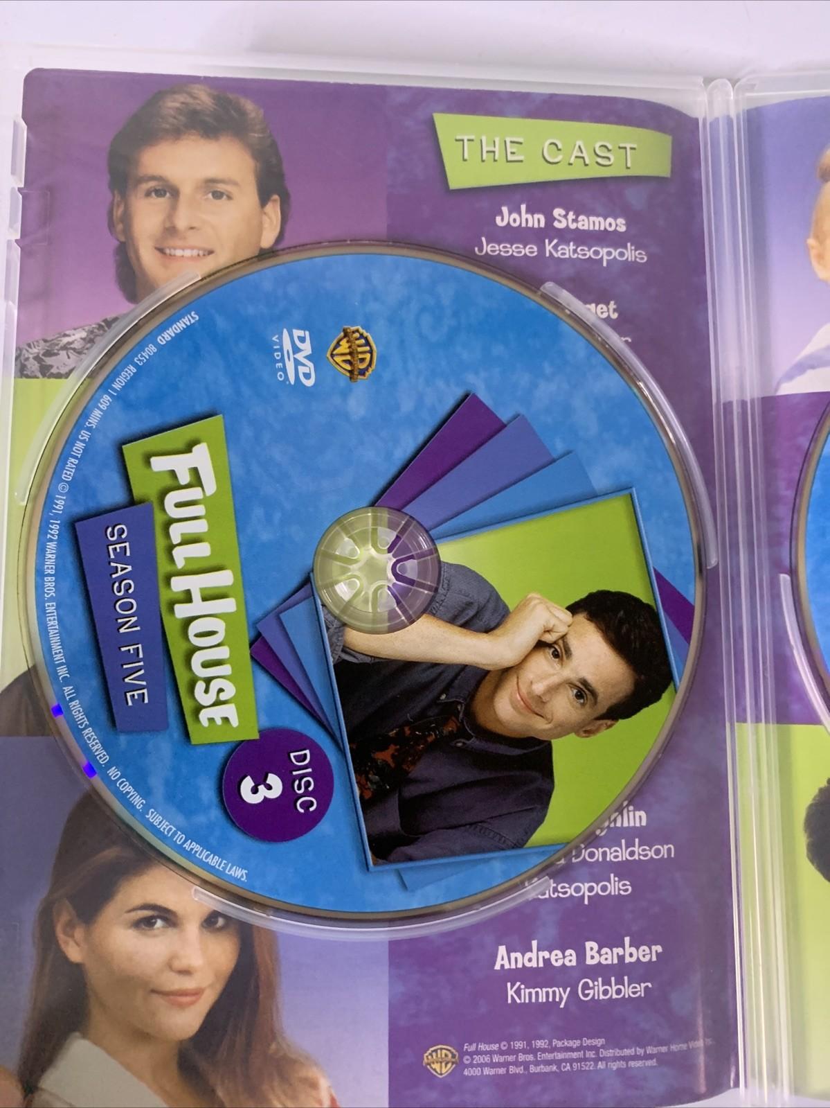 Full House : The Complete Season 5 (DVD, 1991, 4-Discs) Region 1