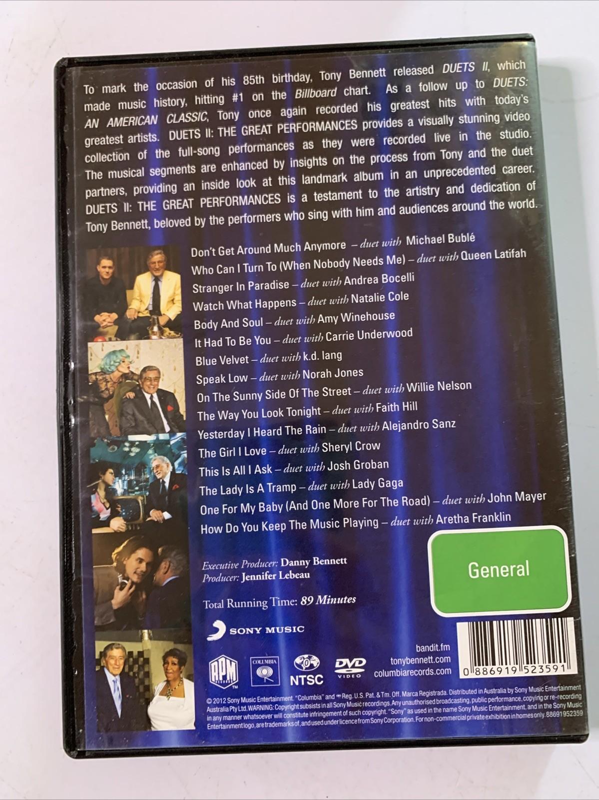 Tony Bennett – Duets II (The Great Performances) (DVD, 2012) All Regions