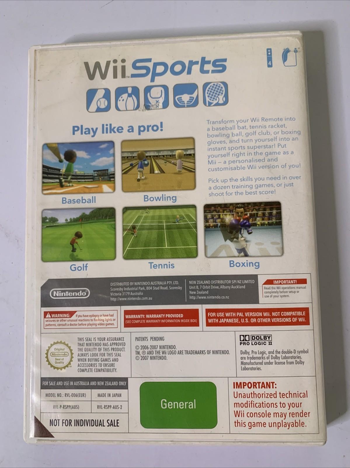Wii Sports 2006 Nintendo Wii PAL Game  Complete