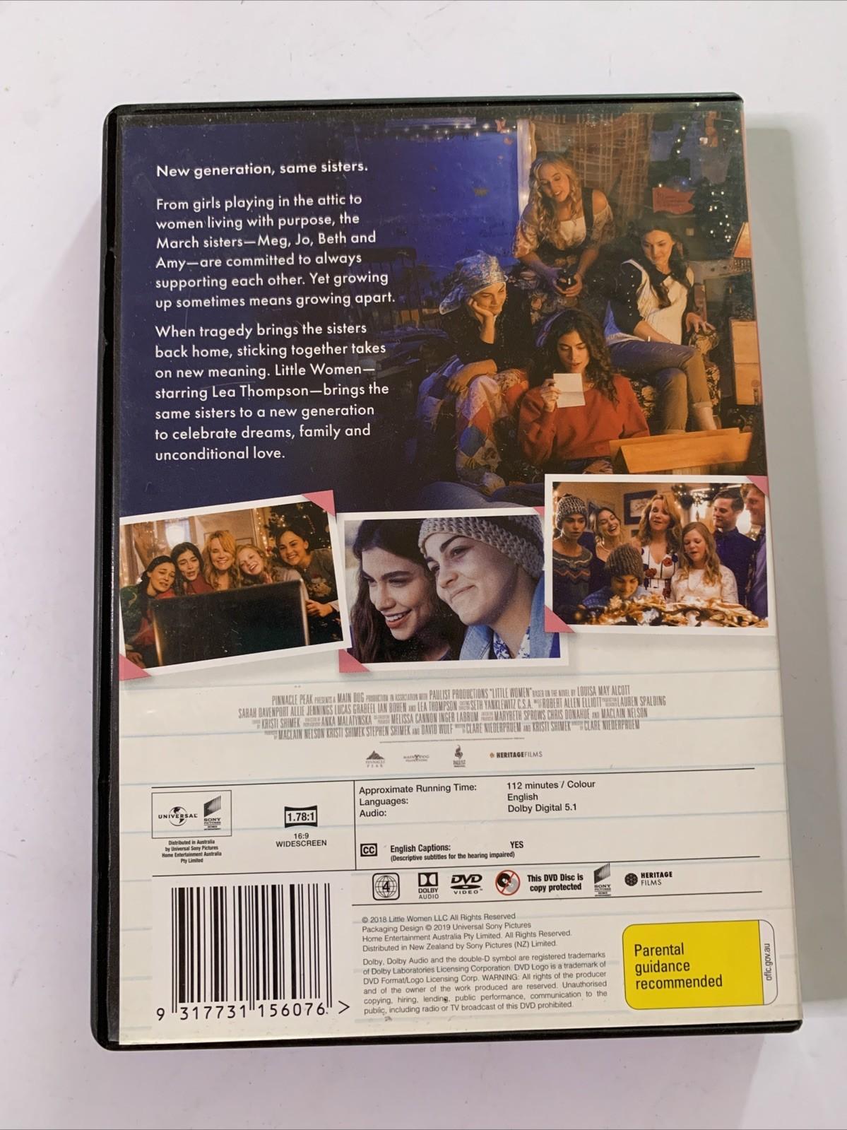 Little Women (DVD, 2018) Sarah Davenport, Lea Thompson Region 4