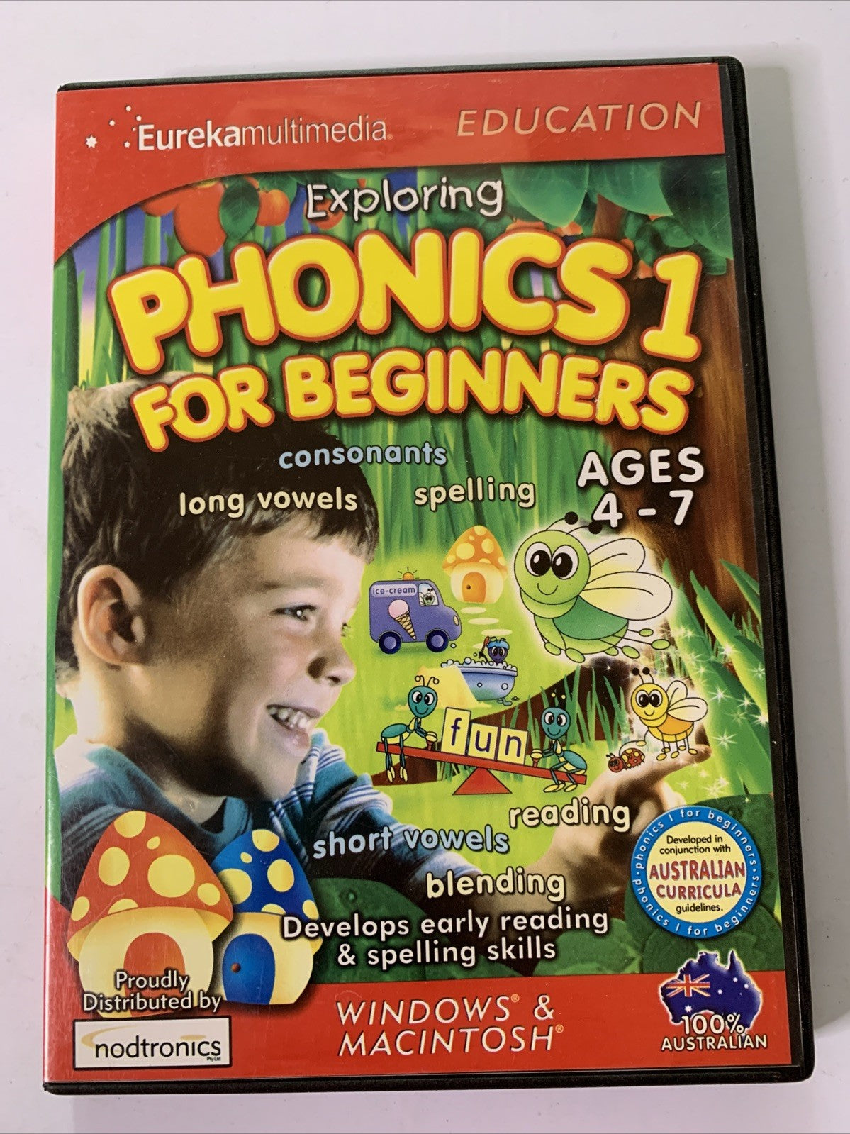 Exploring Phonics 1 for Beginners PC CD-ROM Windows Mac Educational Game