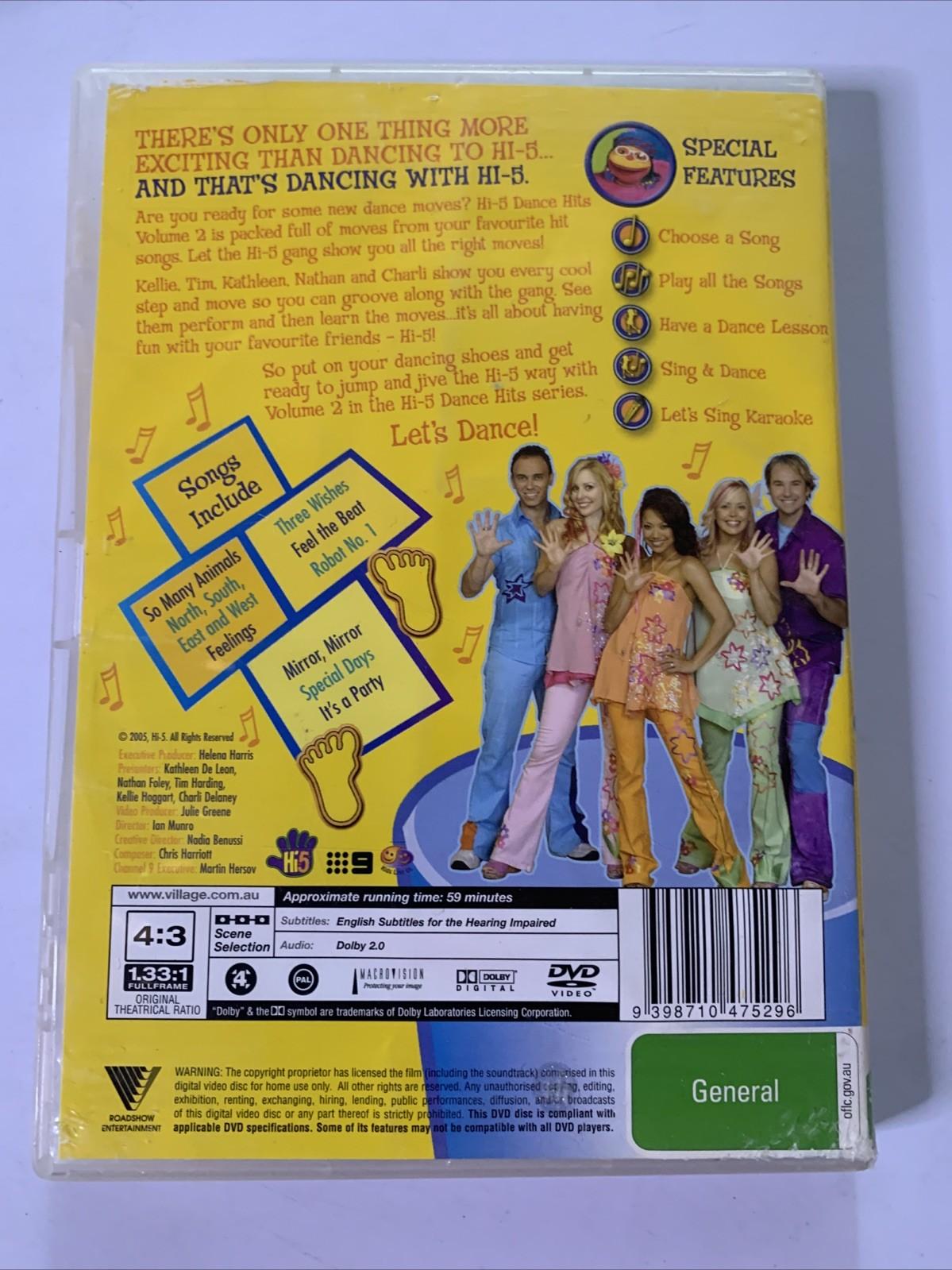 Hi-5 Dance Hits : Vol 2 (DVD, 2005) Region 4