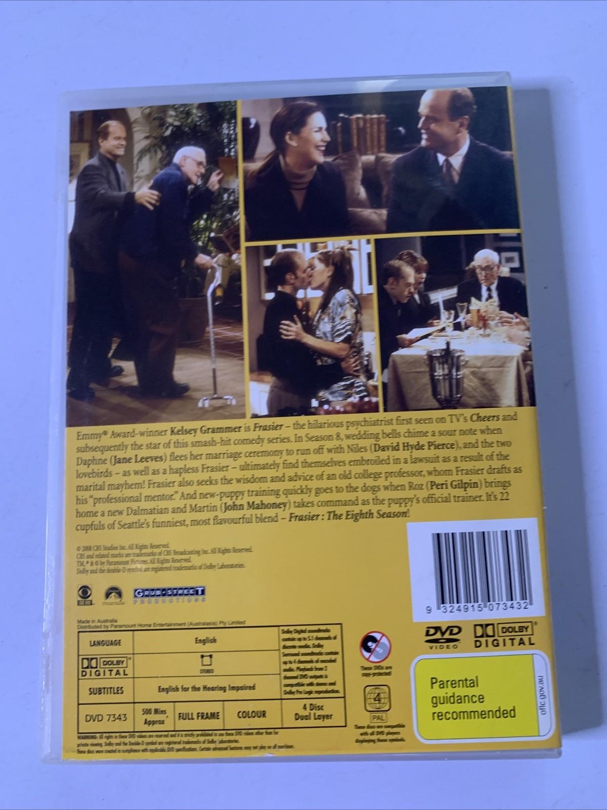 Frasier : The Complete Season 8 (DVD, 2000, 4-Discs) Region 4