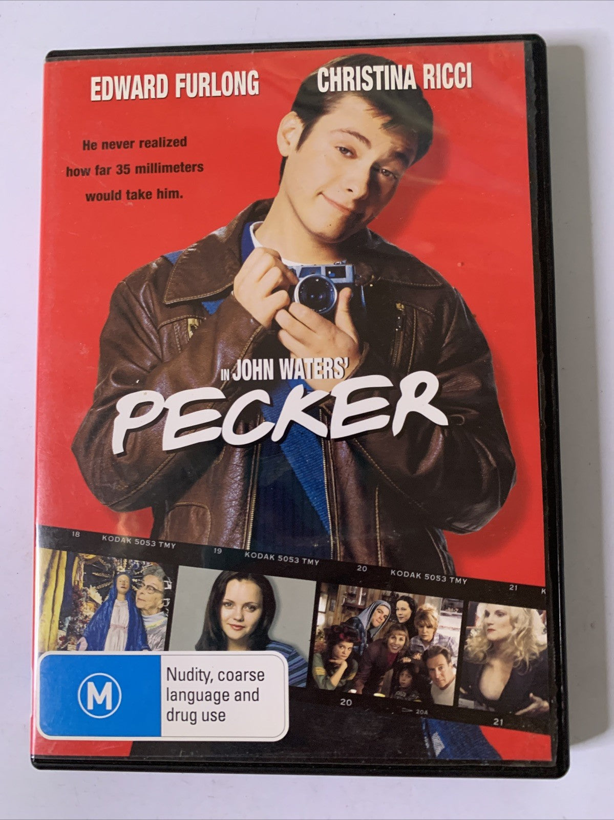 Pecker (DVD, 1998) Edward Furlong, Christina Ricci, John Water Film Region 4