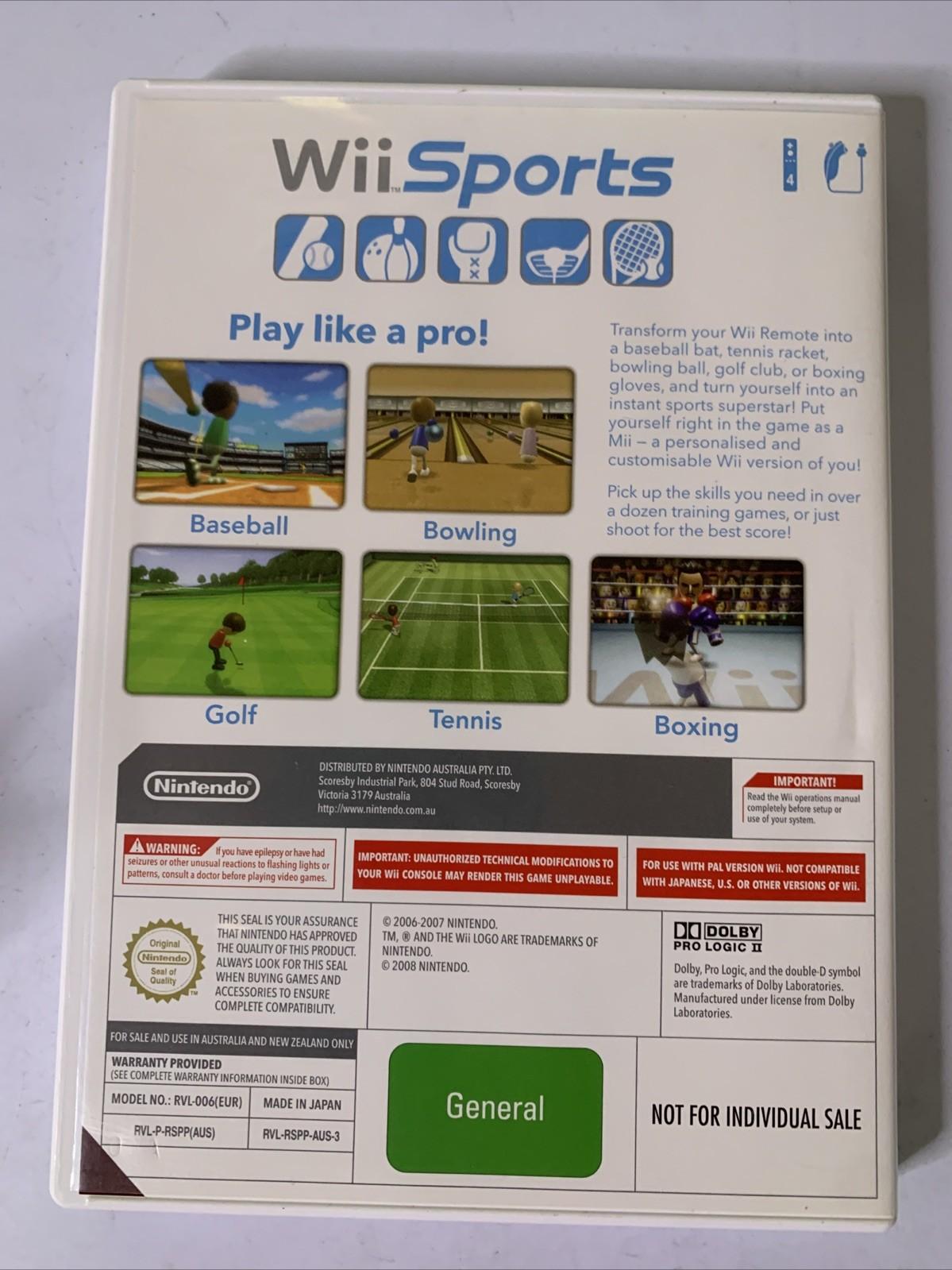 Wii Sports 2006 Nintendo Wii PAL Game Complete