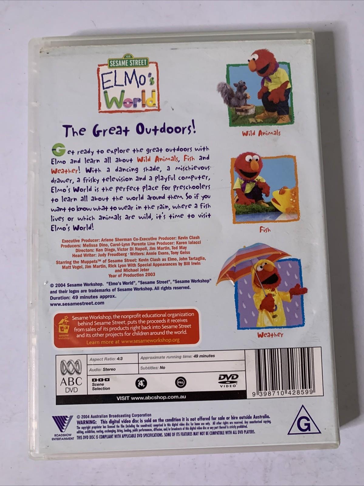 Sesame Street Elmo's World : The Great Outdoors (DVD, 2000) ABC Region 4