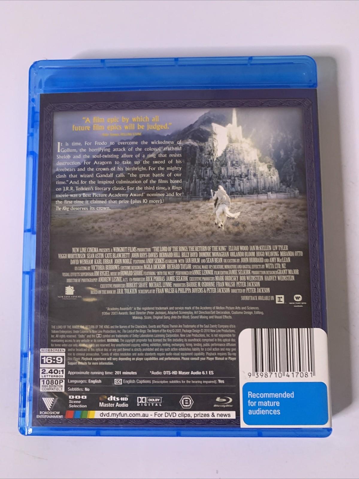 The Lord of the Rings: The Return of the King (Blu-ray, 2003) Region B