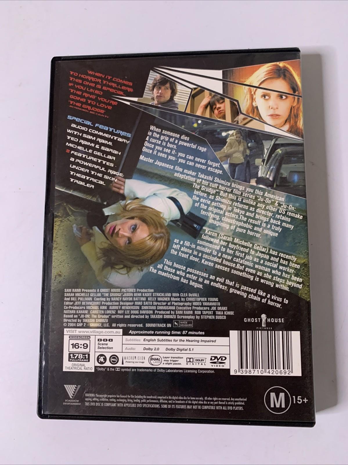 The Grudge 1 & 2 (DVD, 2003, 2-Discs) Sarah Michelle Gellar Horror Film Region 4