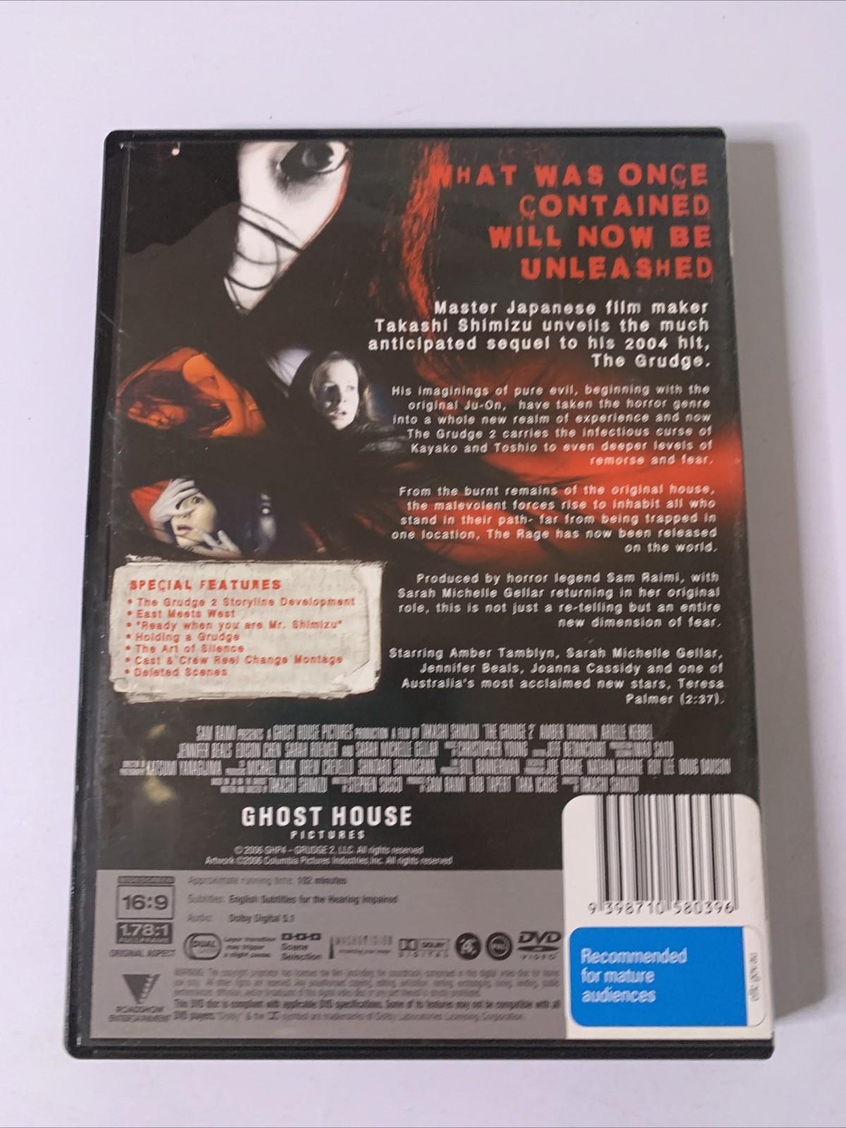 The Grudge 1 & 2 (DVD, 2003, 2-Discs) Sarah Michelle Gellar Horror Film Region 4