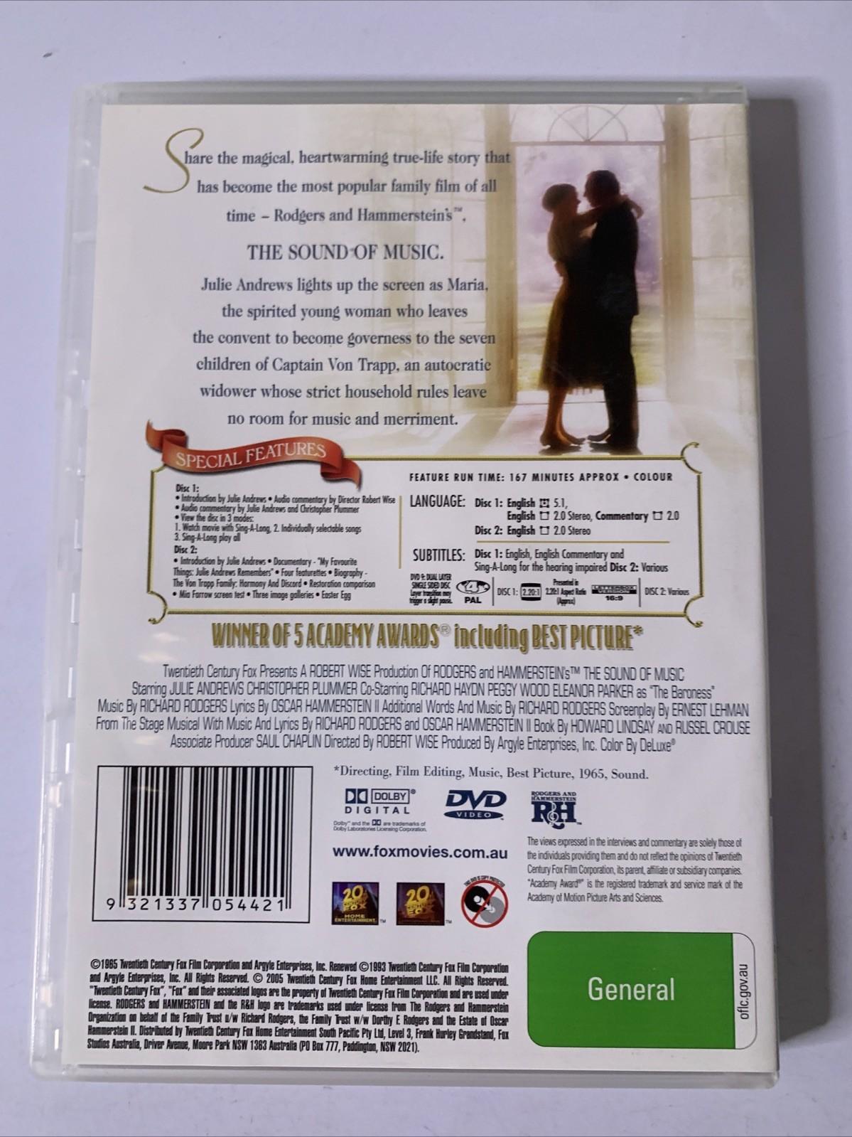 The Sound Of Music : 40th Anniversary Special Edition (DVD, 1965) Region 4 NEW