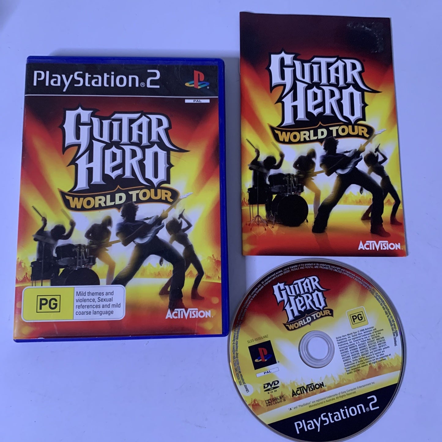 Guitar Hero: World Tour PS2 Sony PlayStation 2 2008 PAL Game Complete