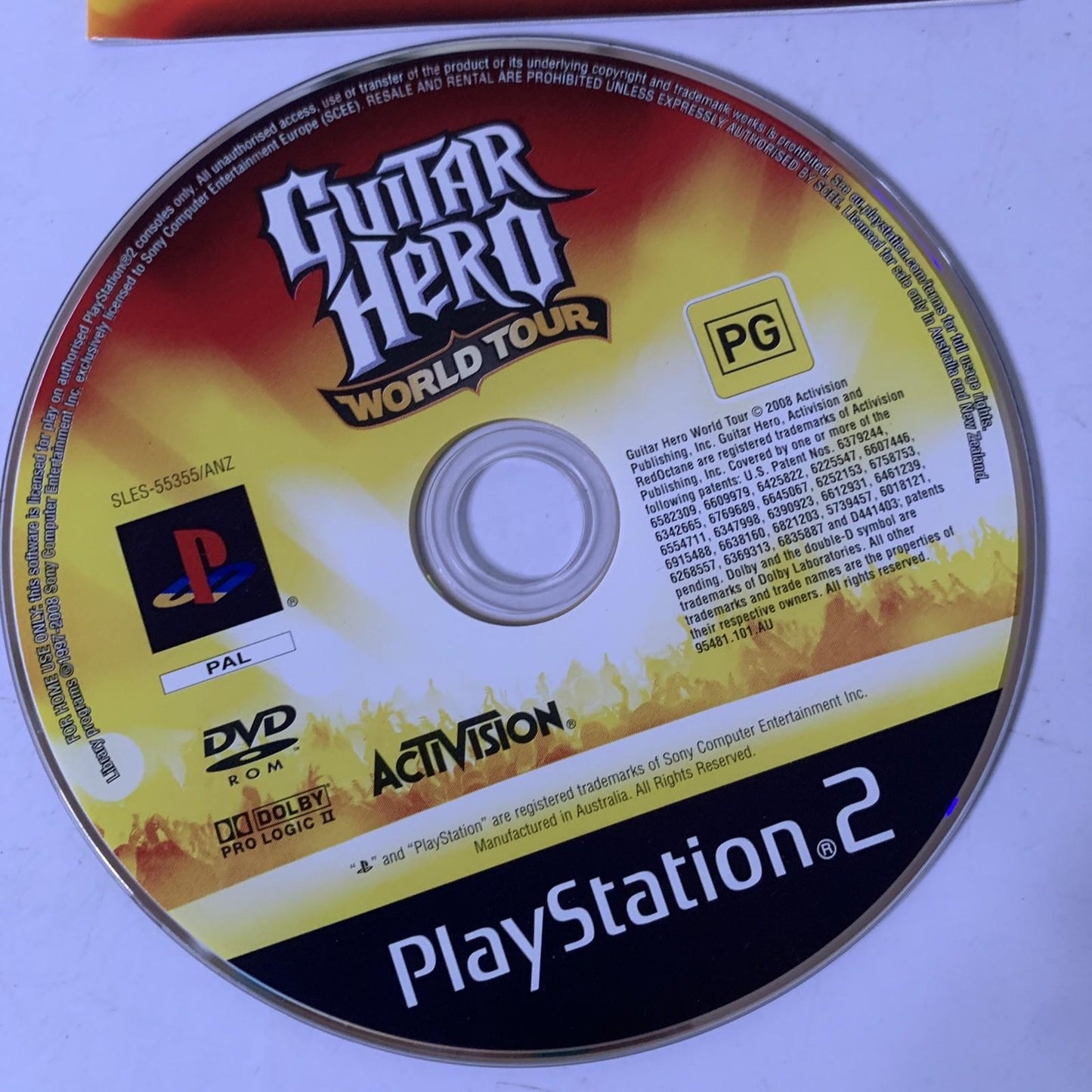 Guitar Hero: World Tour PS2 Sony PlayStation 2 2008 PAL Game Complete