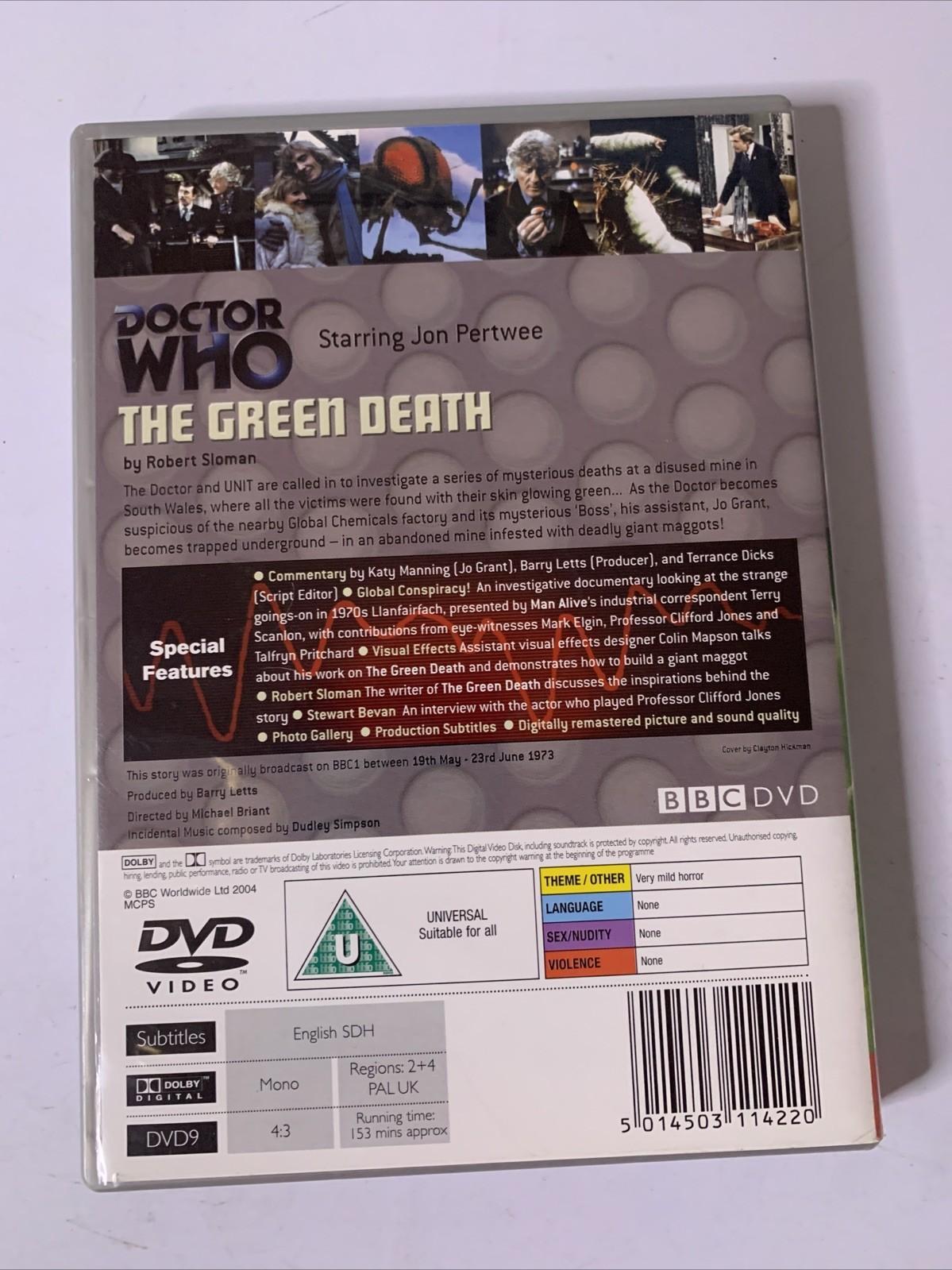 Doctor Who: The Green Death (DVD, 1973) Jon Pertwee Region 4 &2 NEW