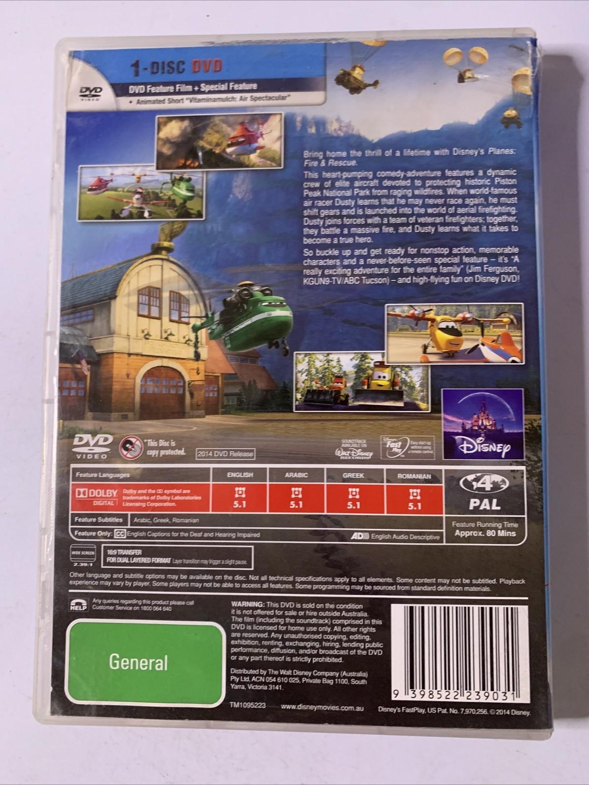 Planes: Fire & Rescue (DVD, 2014) Disney Animation Region 4