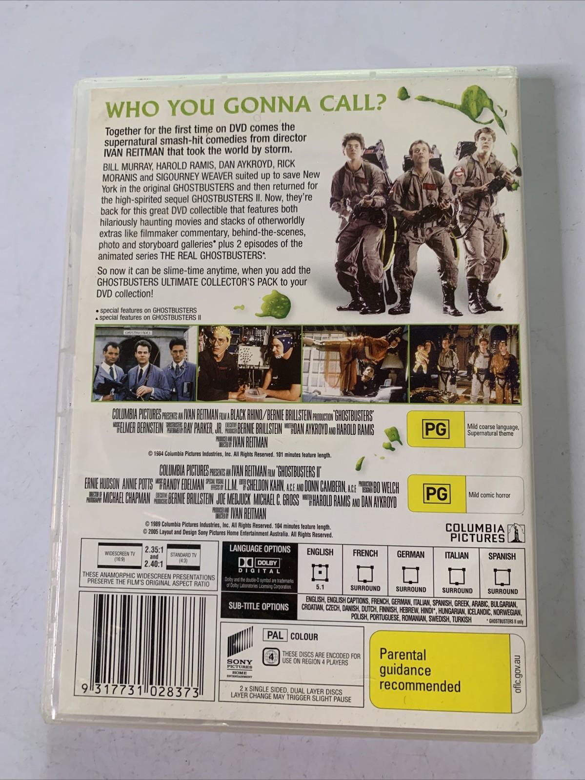 Ghostbusters / Ghostbusters II (Ultimate Collector's Edition, DVD) Region 4