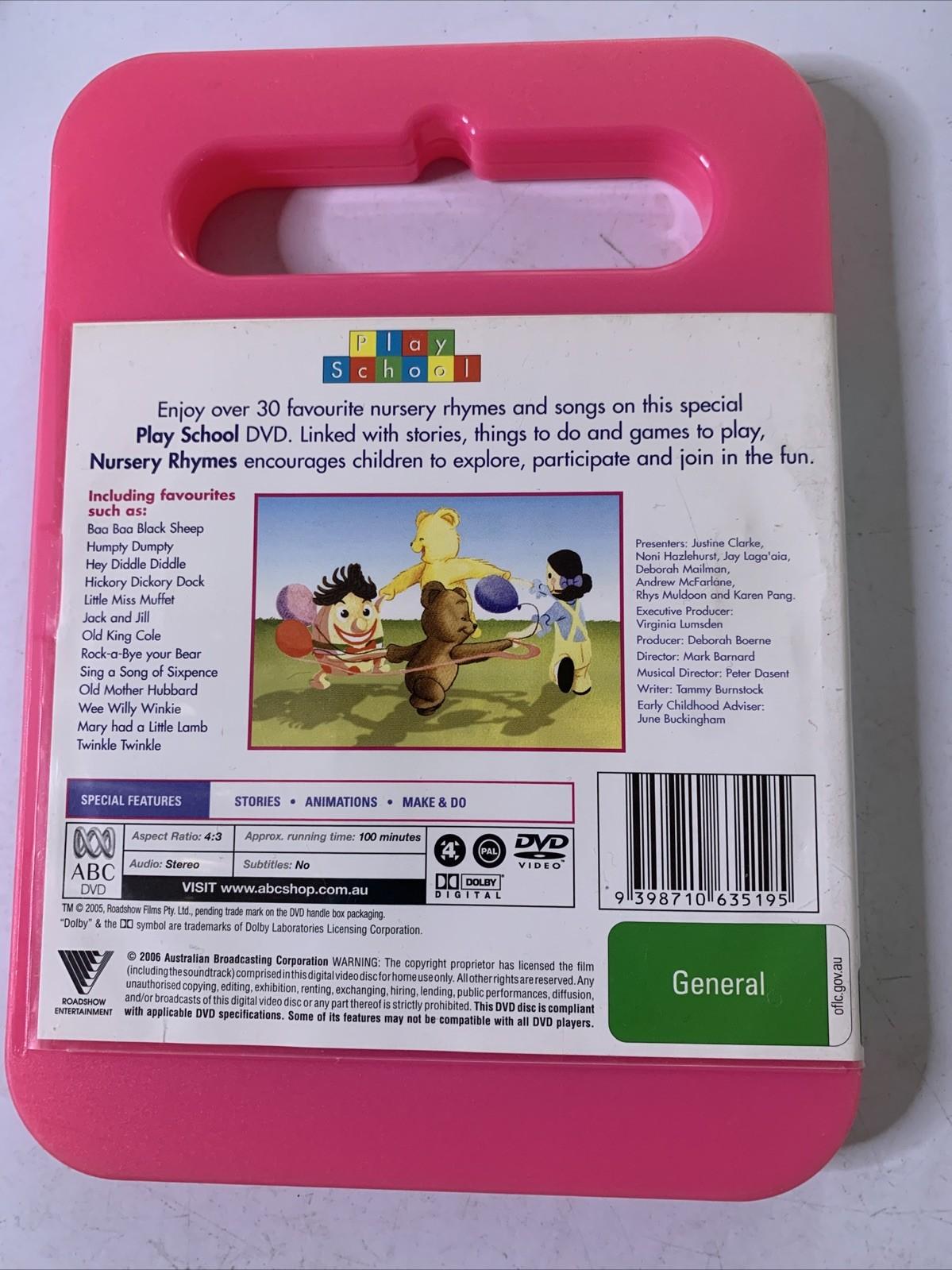 Play School Nursery Rhymes (DVD, 2005) ABC Kids Region 4