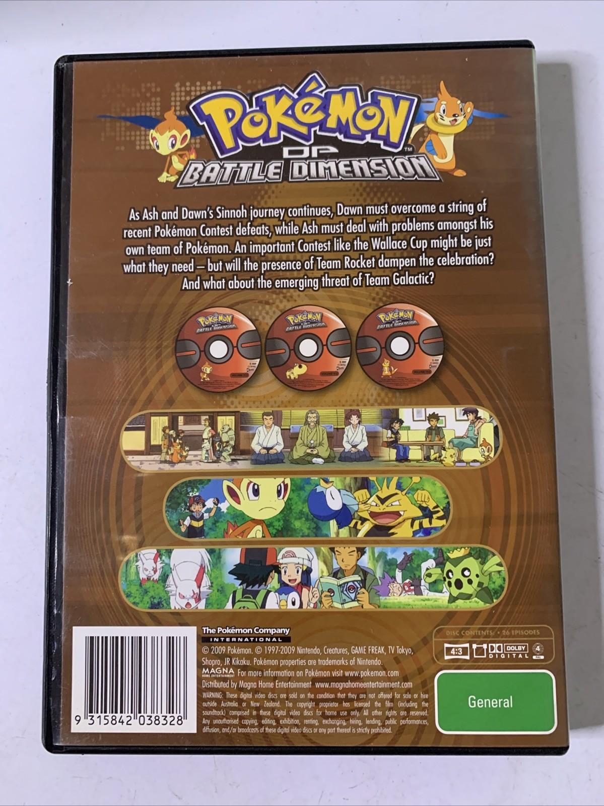 Pokemon: Diamond & Pearl Battle Dimension Collection 1 (DVD, 2008) Region 4