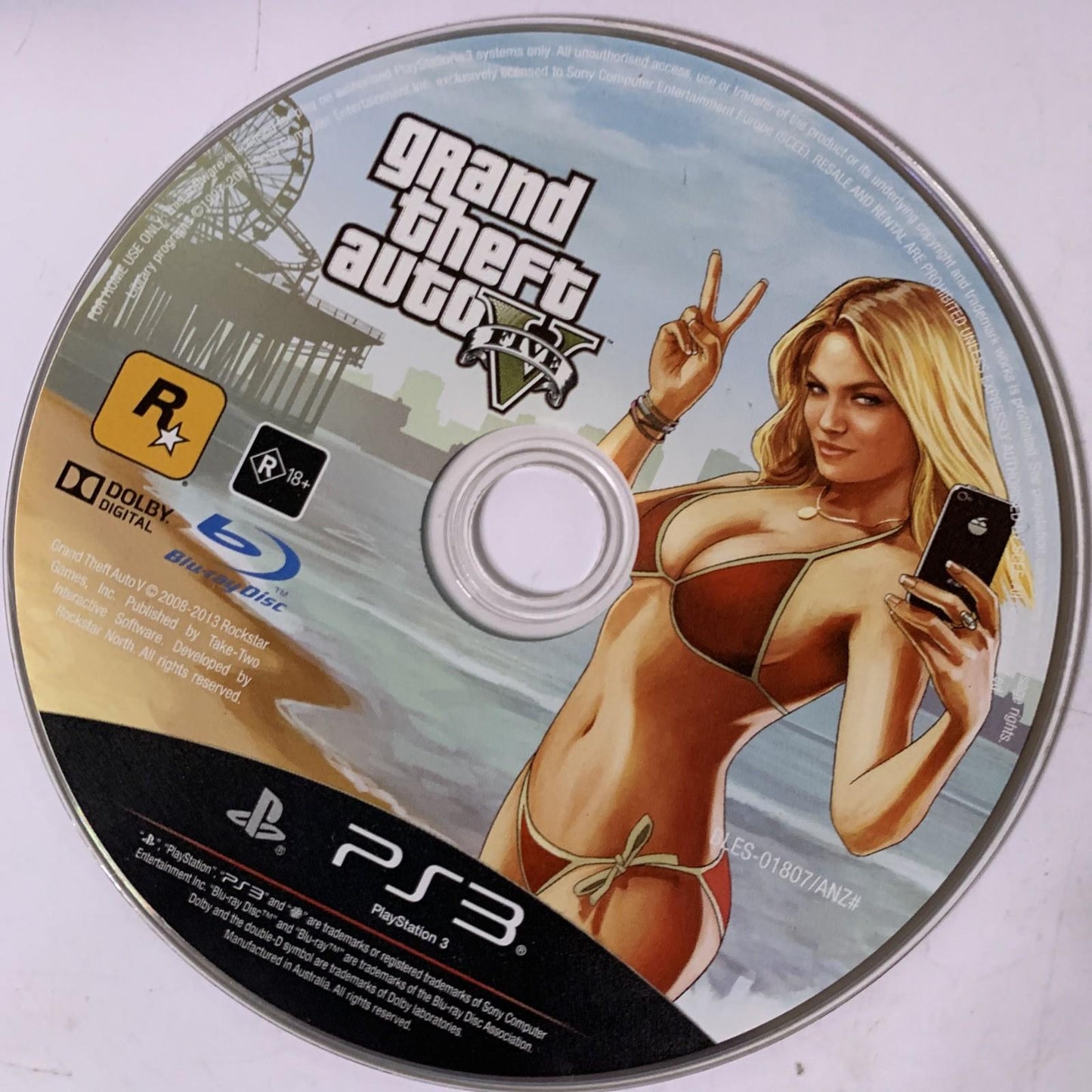 Grand Theft Auto V PS3 PlayStation 3 2013 Game Complete