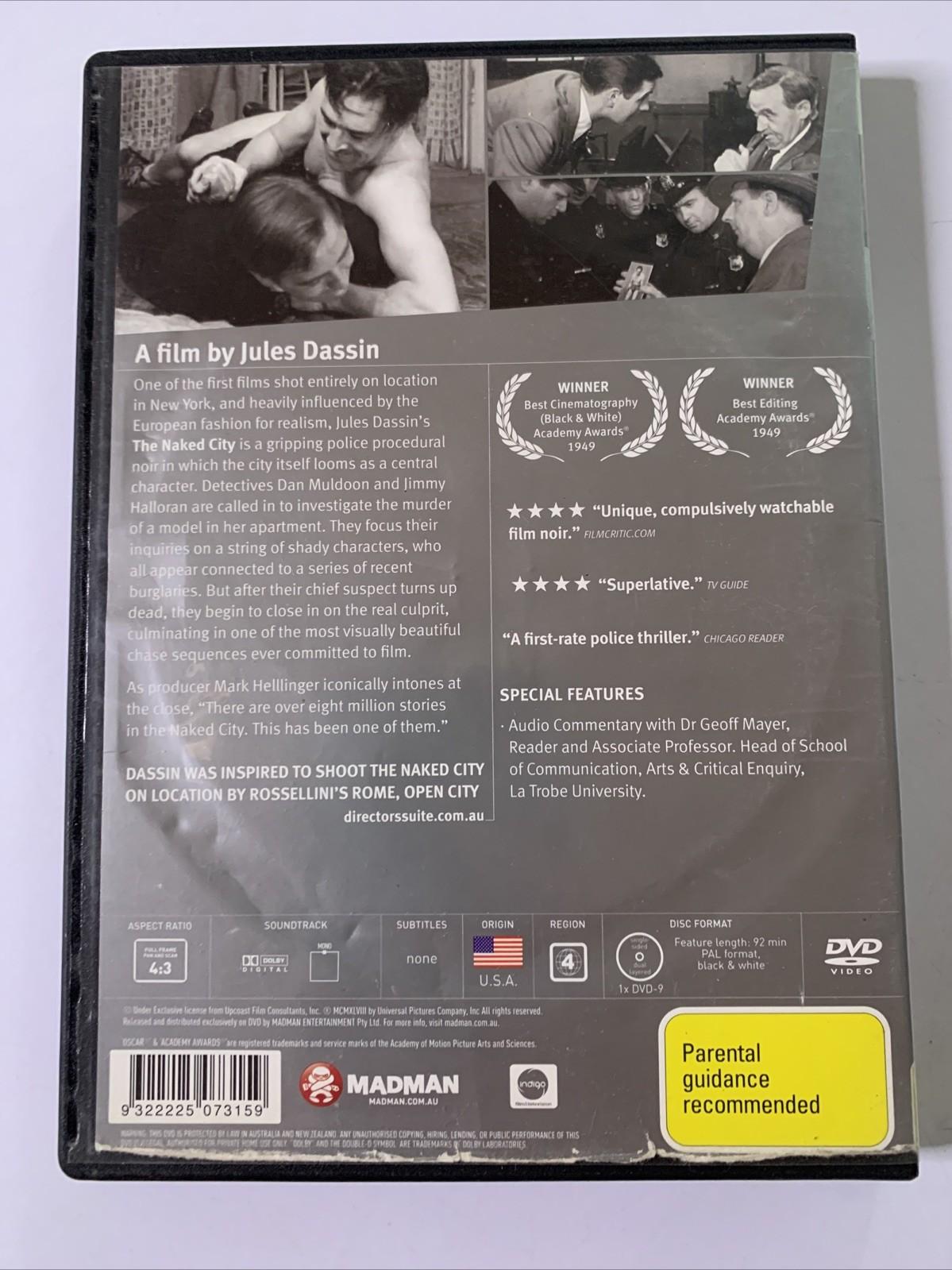 The Naked City (DVD, 1948) Barry Fitzgerald, Jules Dassin Film  Region 4