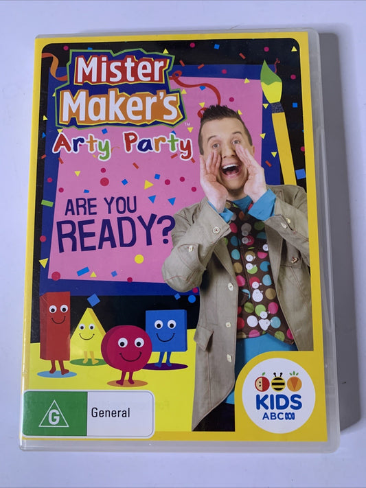 Mister Maker's Arty Party: Are You Ready? (DVD, 2017) ABC Kids Region 4