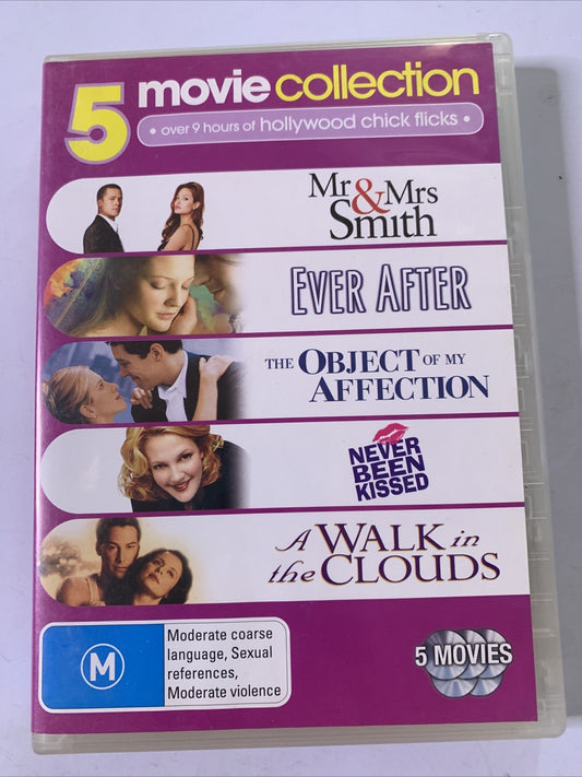 Mr & Mrs Smith / Ever After / Object Of My Affection / Never Been Kissed / W DVD