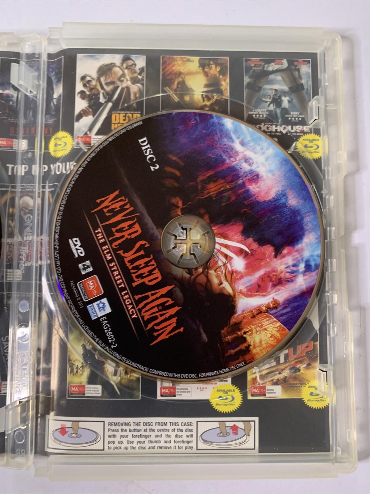 Never Sleep Again: The Elm Street Legacy (DVD, 2010, 2-DIsc) Documentary Region4