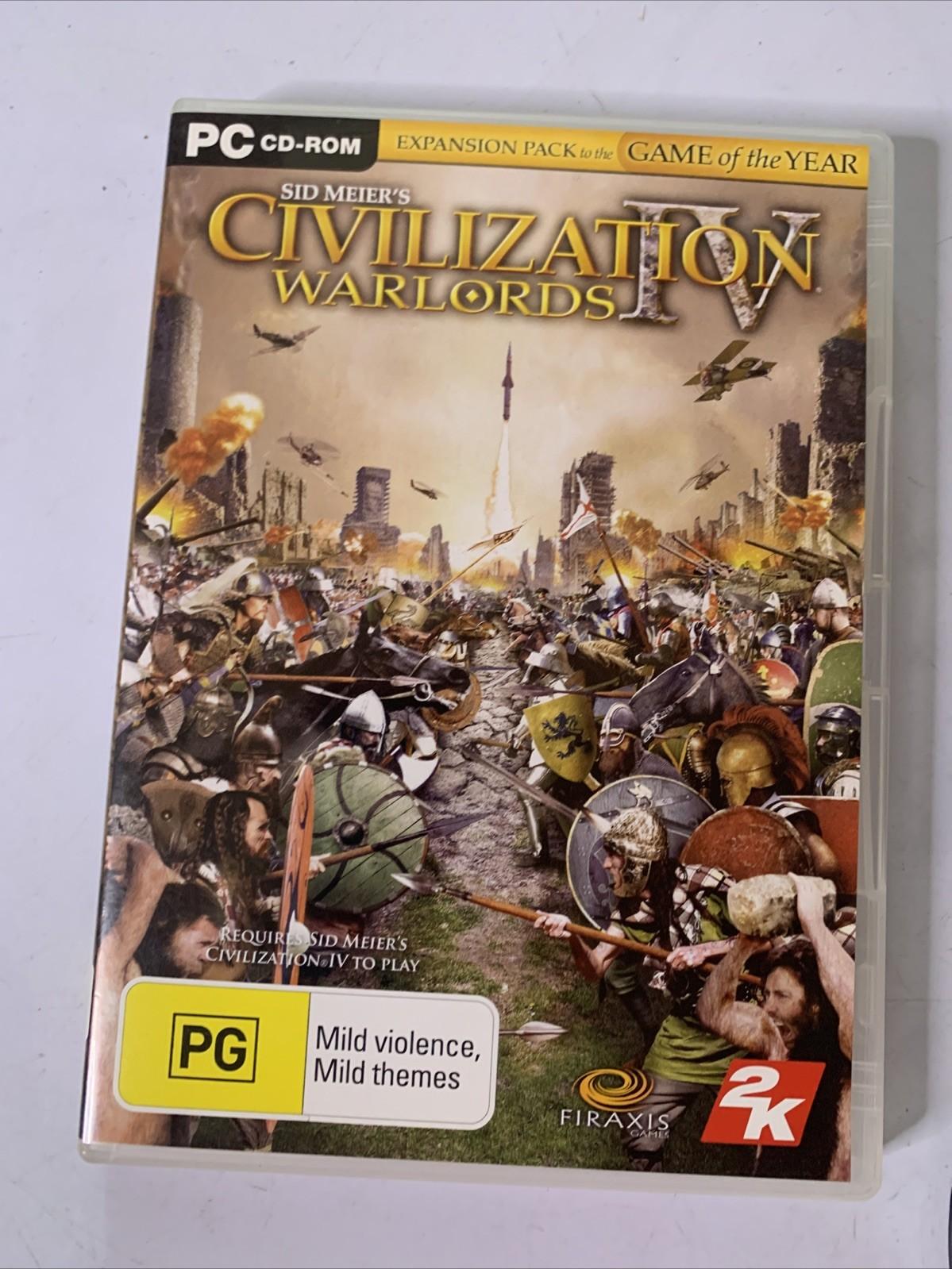 Civilization IV: Warlords Expansion PC CD-ROM Windows Game