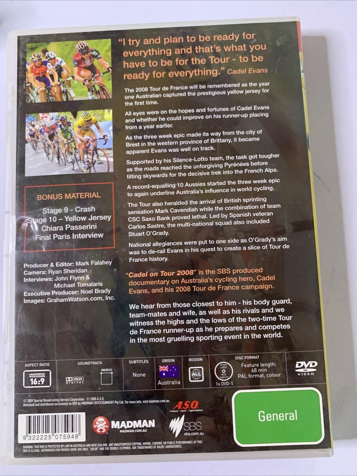 Cadel On Tour 2008 (DVD, 2008) Cadel Evans  All Regions