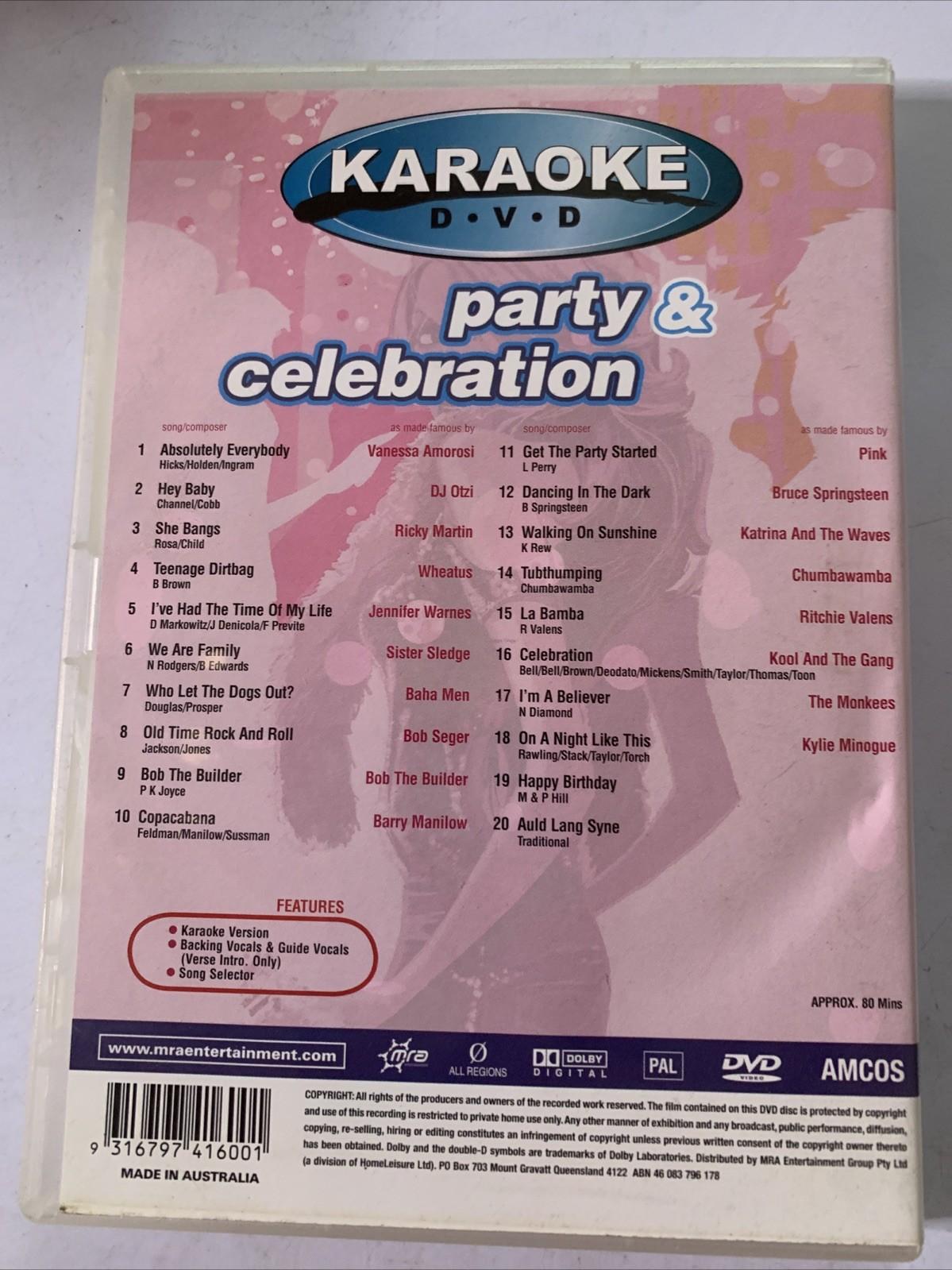 Karaoke Party & Celebration (DVD) All Regions