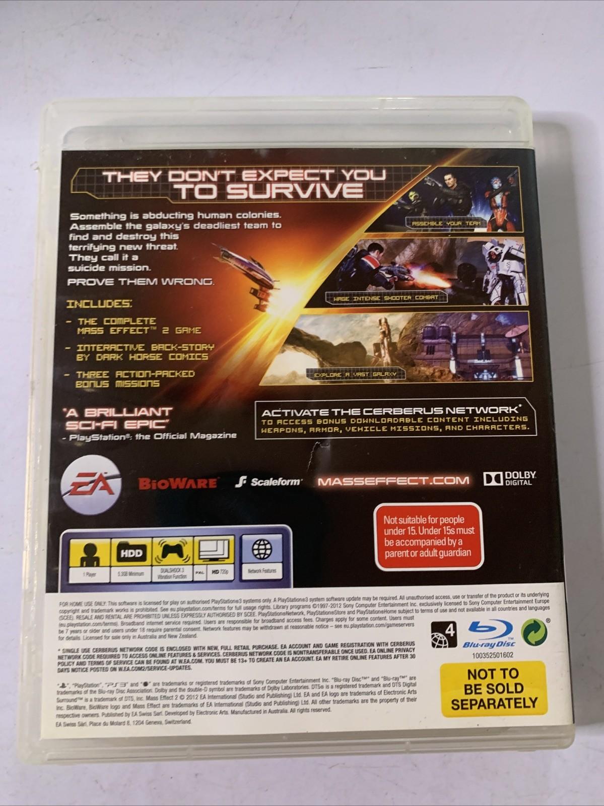 Mass Effect 2 PS3 Sony PlayStation 3 Game