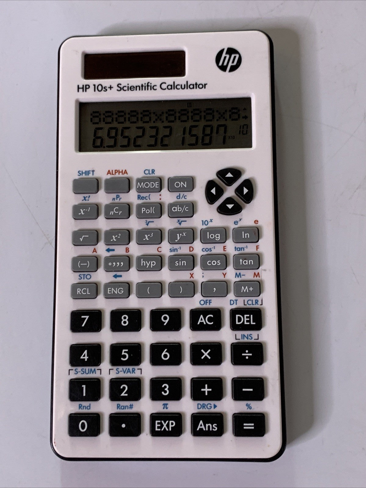 HP 10s+ Scientific Calculator Solar Powered
