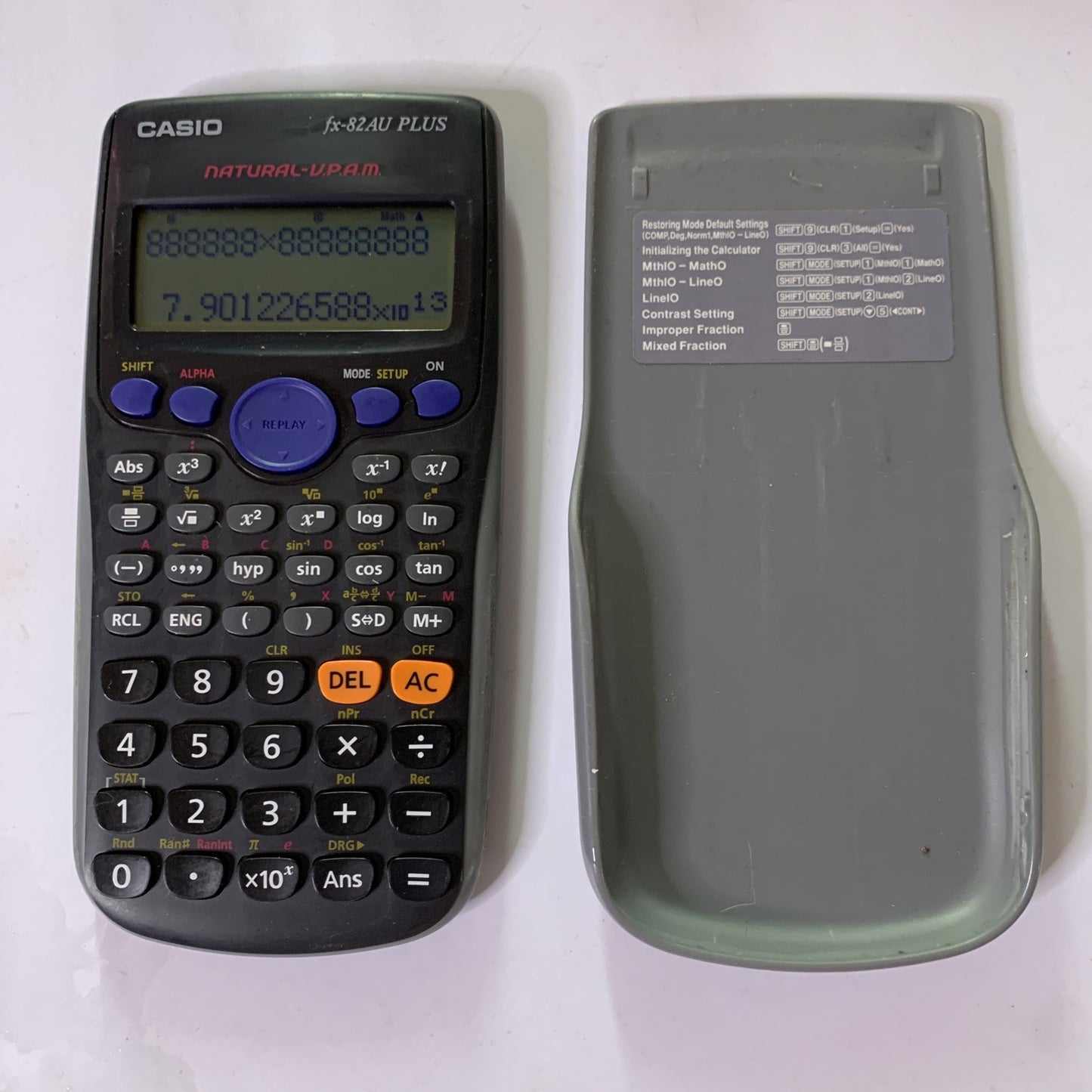 Casio FX-82AU PLUS Scientific Calculator Includes Cover