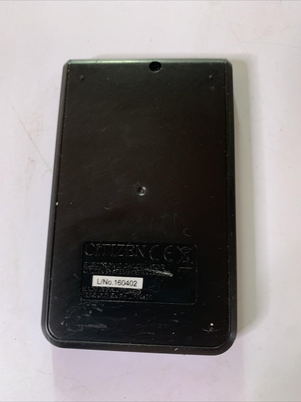 Citizen SLD-200N Solar Powered  Pocket Calculator