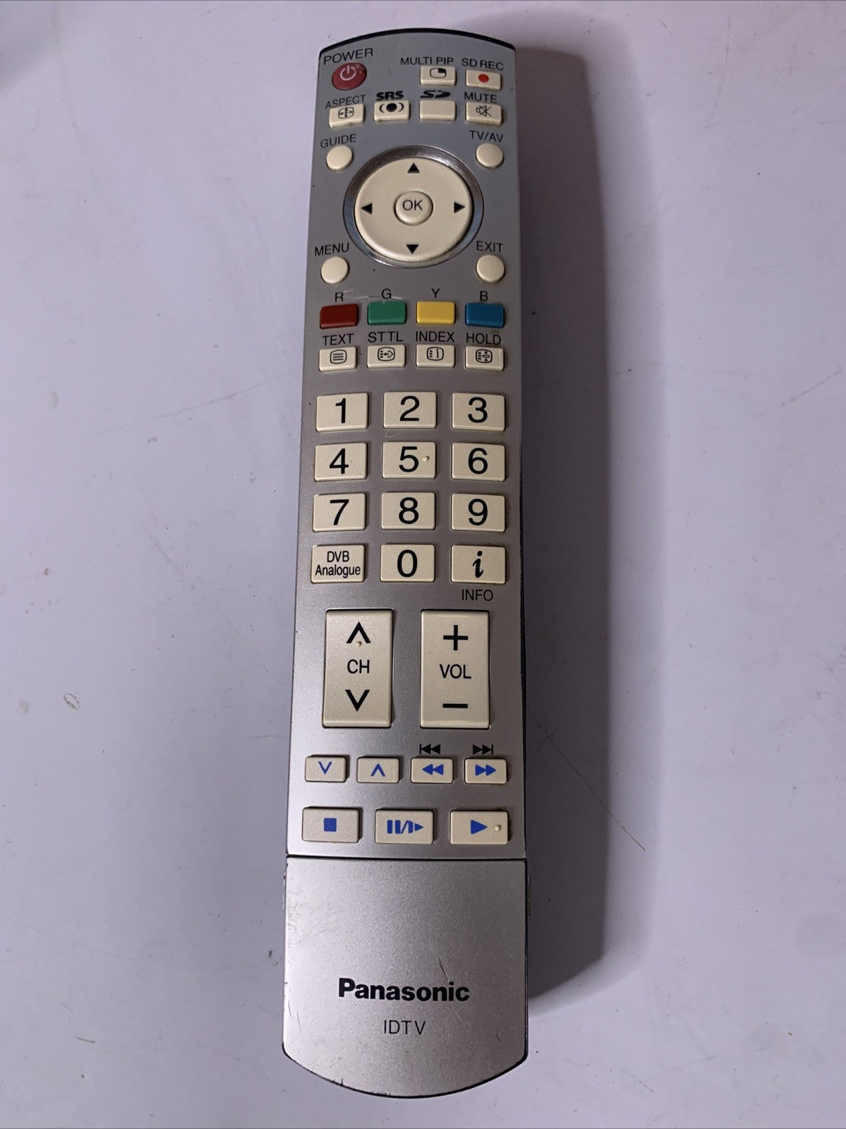 Genuine Panasonic N2QAYB000039 TV VCR Remote Control