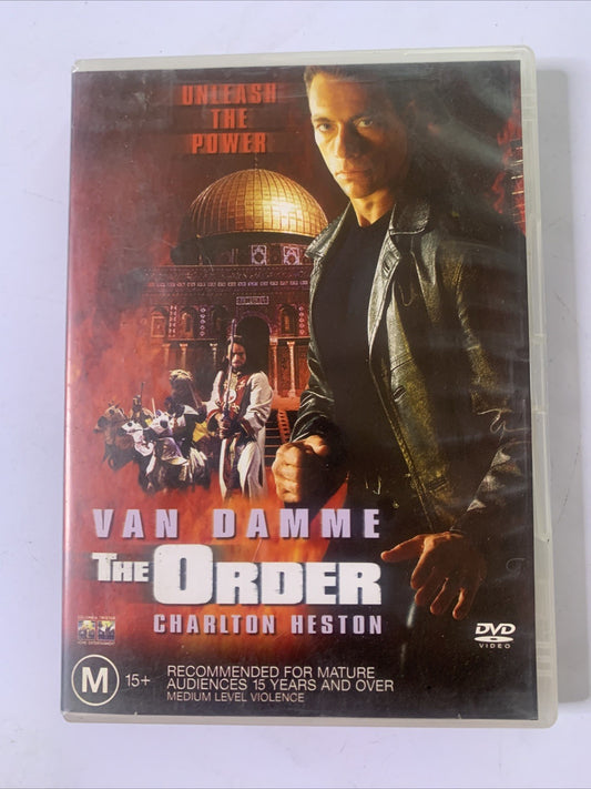 The Order (DVD, 2001) Jean-Claude Van Damme, Charlton Heston Region 4