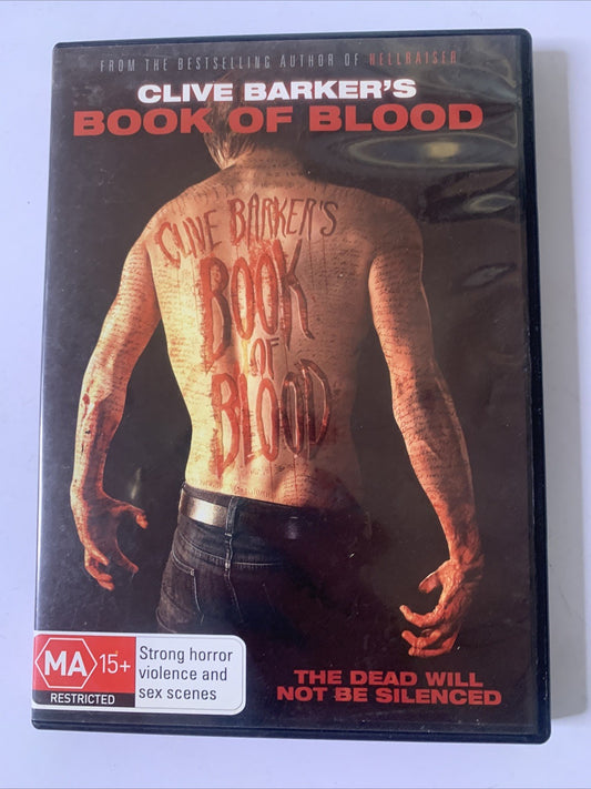 Book of Blood (DVD, 2009) Jonas Armstrong, Sophie Ward Horror Film Region 4