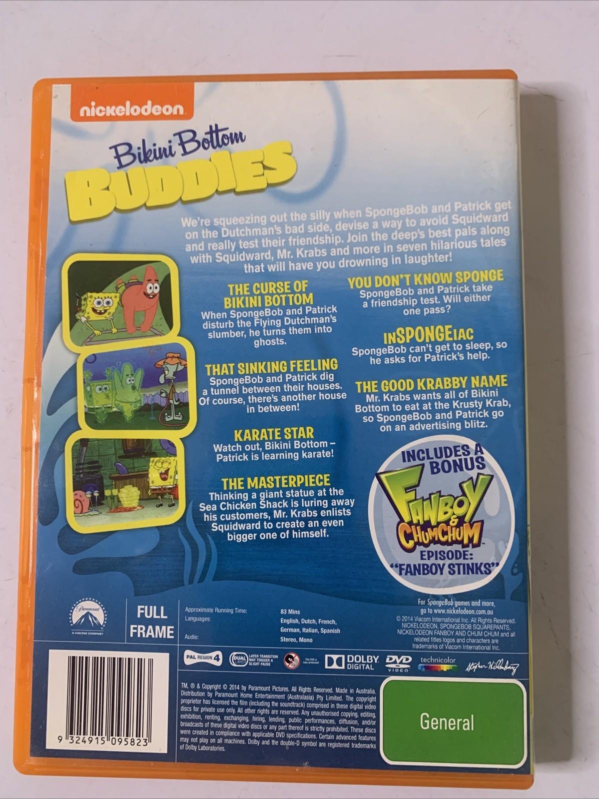 SpongeBob SquarePants : Bikini Bottom Buddies (DVD, 2013) Animation Region 4