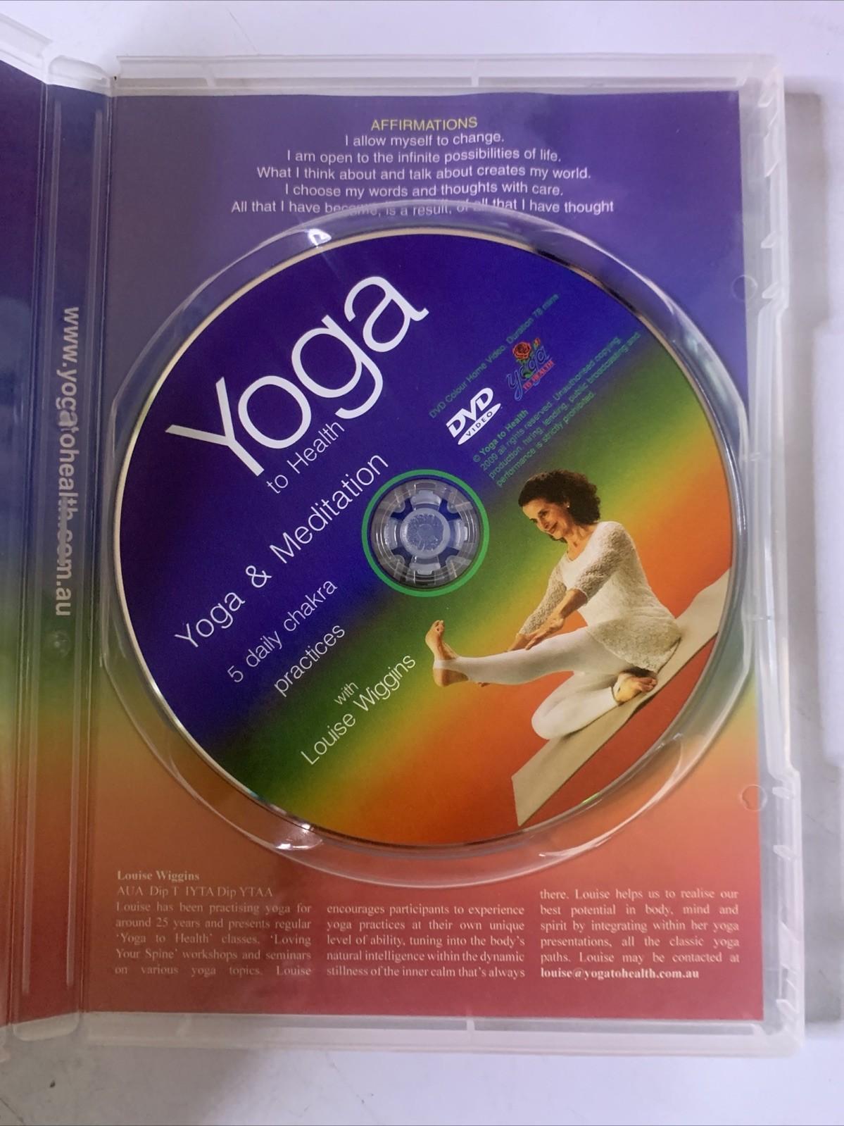 Yoga To Health: Yoga & Meditation (DVD) Louise Wiggins All Regions