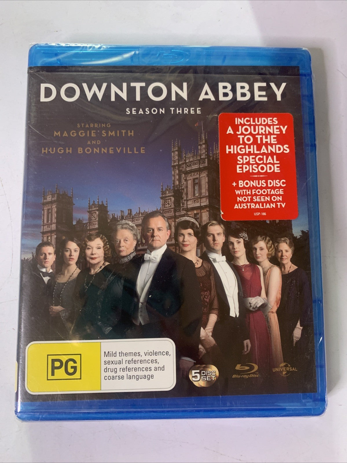 Downton Abbey : Season 3 (Blu-ray, 2013, 5-DIscs) All Regions NEW Sealed