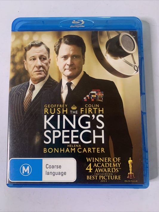 The King's Speech (Blu-ray, 2010) Colin Firth, Geoffrey Rush  Region B