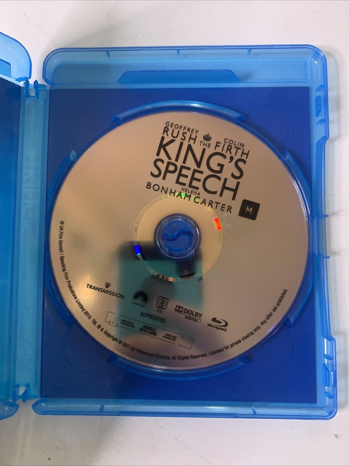 The King's Speech (Blu-ray, 2010) Colin Firth, Geoffrey Rush  Region B