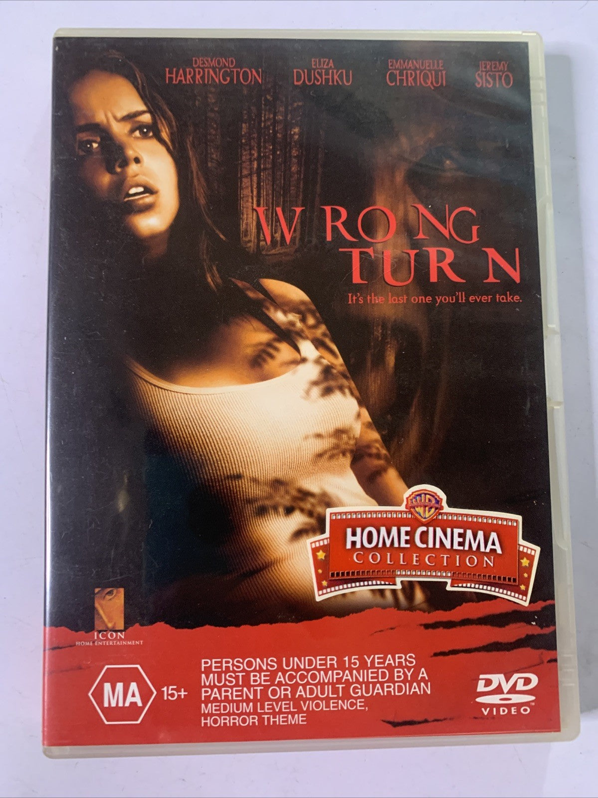 Wrong Turn (DVD, 2003) Eliza Dushku, Desmond Harrington Horror Film Region 4